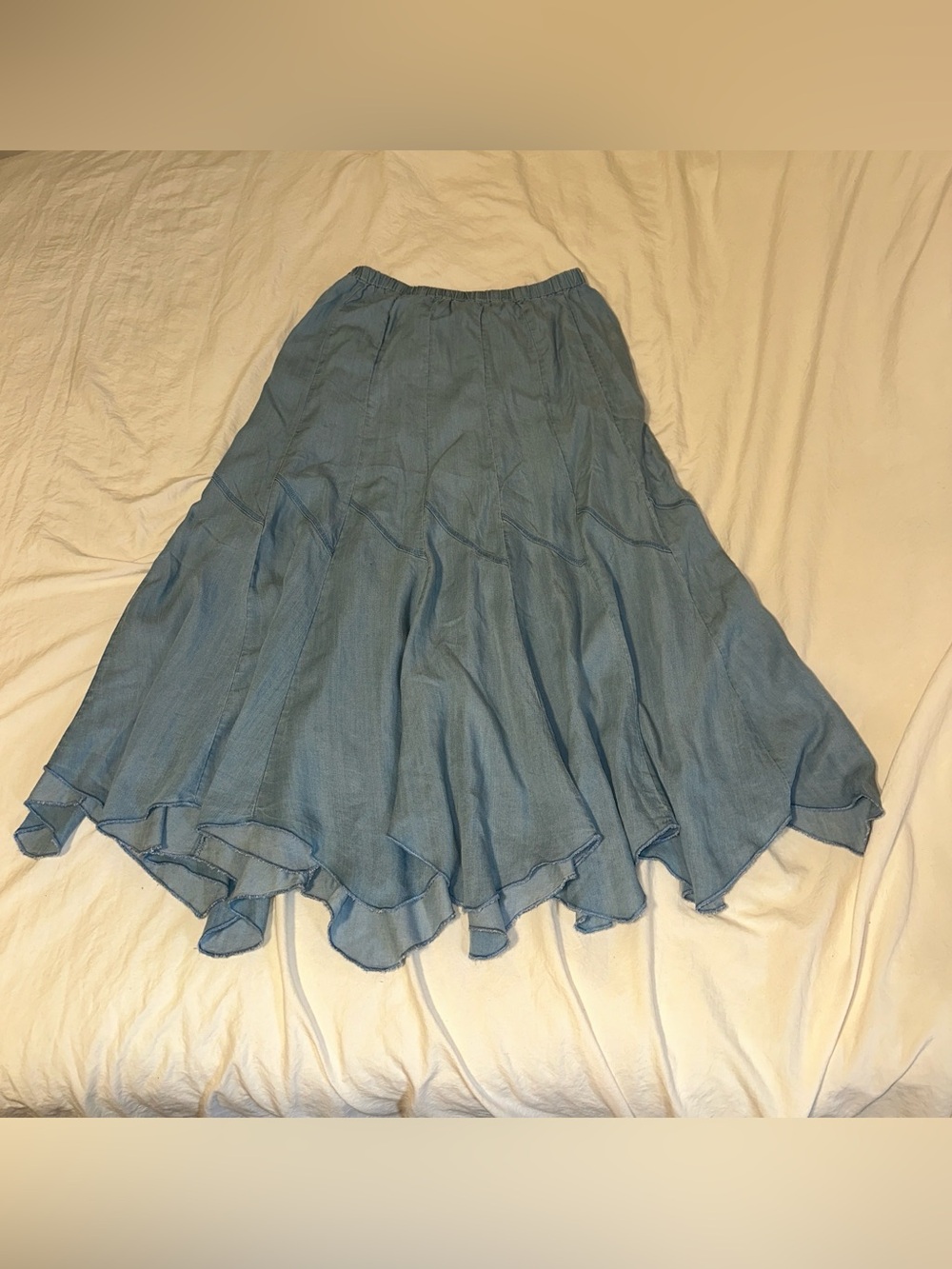 Chelsea & Theodore Relaxed Midi Skirt Size M